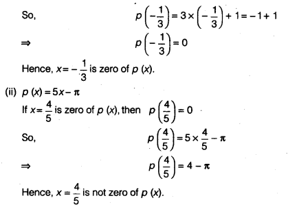 NCERT Solutions For Class 9 Maths Chapter 2 Polynomials ex2 3a